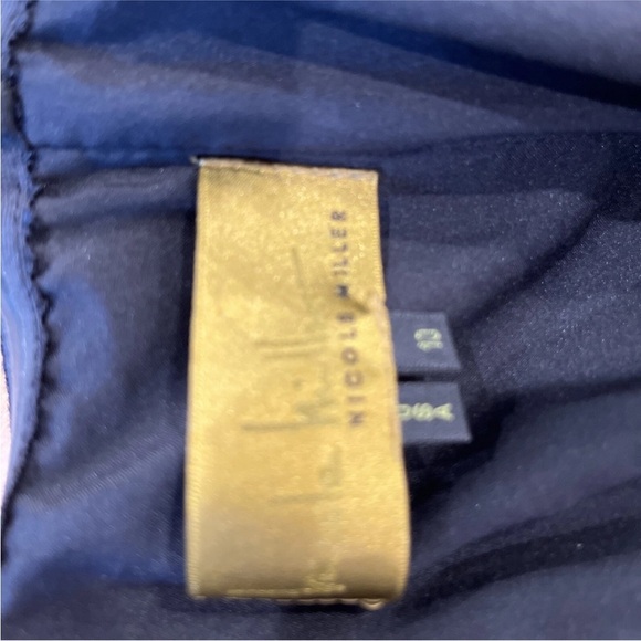 Nicole Miller strapless black mini cocktail party dress size 10 - Picture 4 of 4